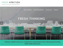 Tablet Screenshot of freshambition.com